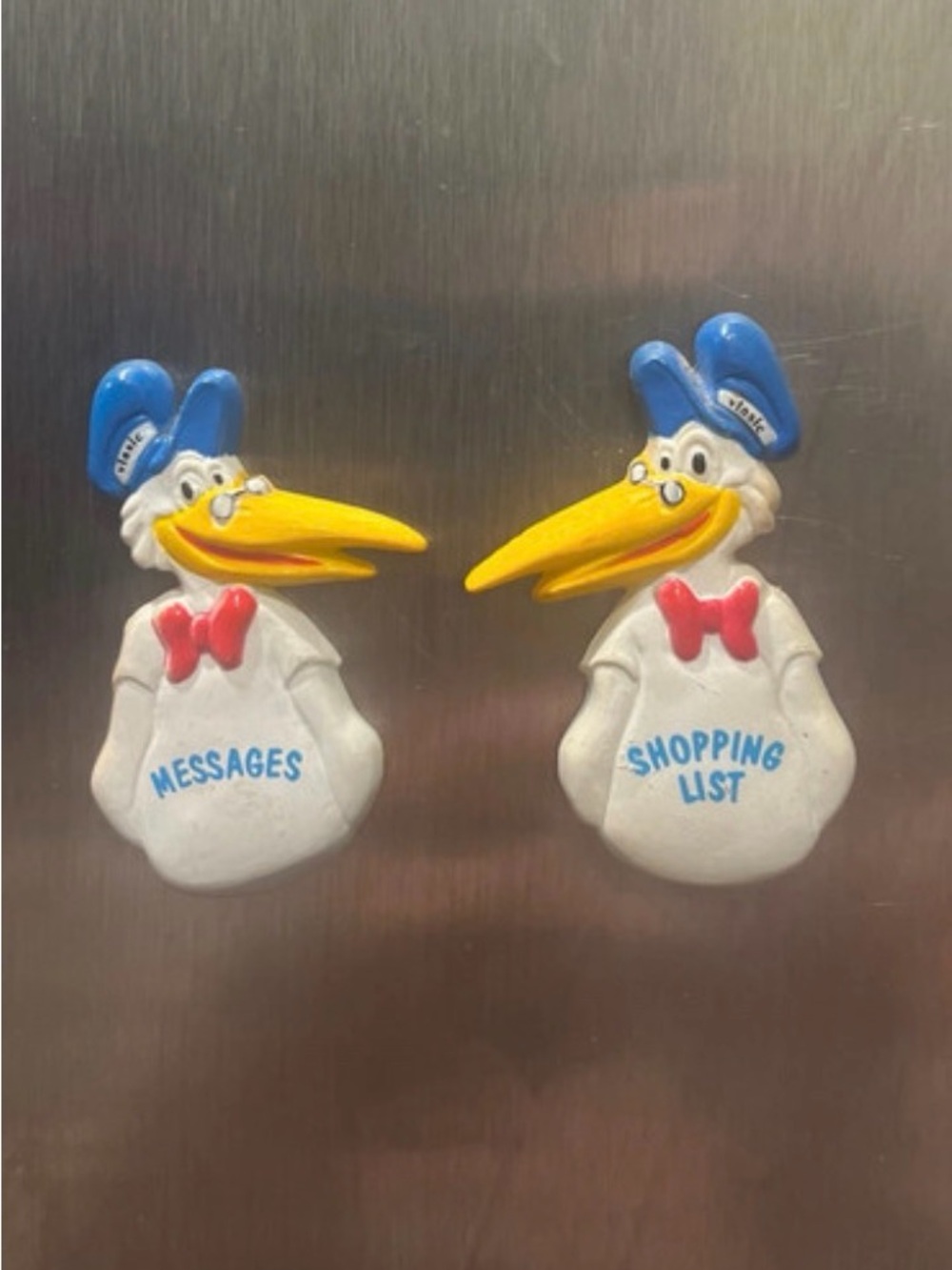 Vintage White & Yellow vlasic pickle vintage magnets